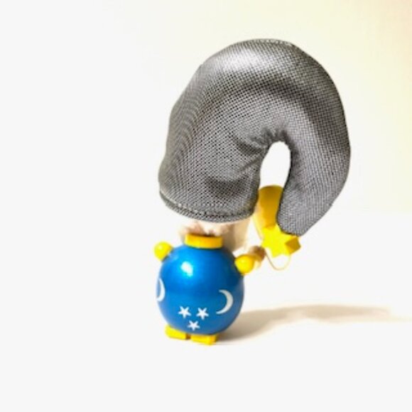 VTG Steinbach Germany Wooden Ornament, Sun & Moon Wizard - Picture 5 of 6